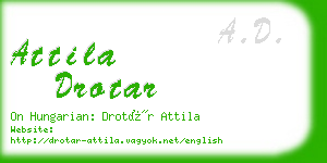 attila drotar business card